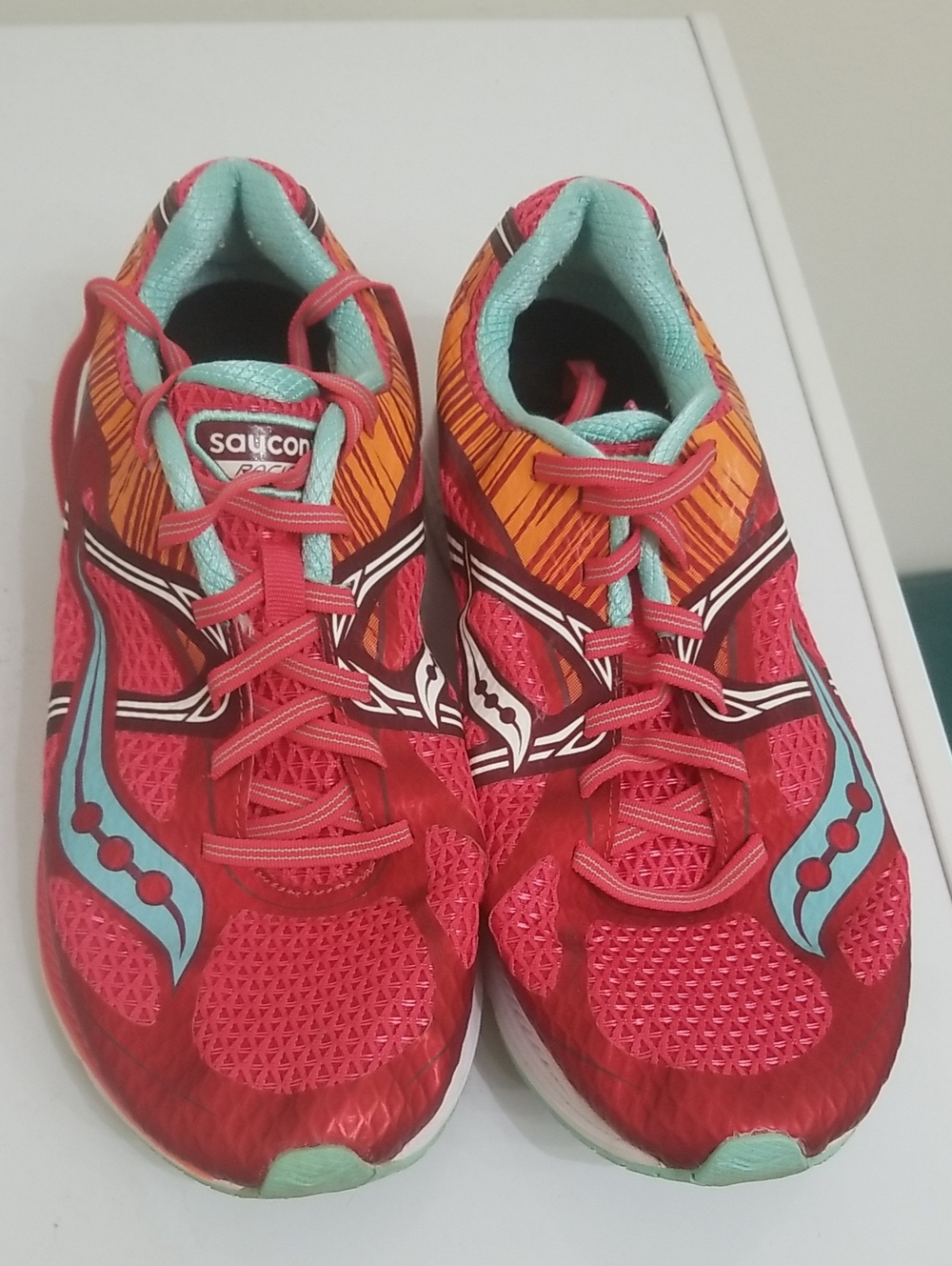 Saucony Women's Red & Teal Athletic Running Shoes